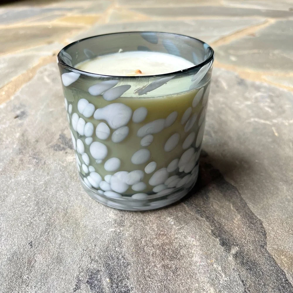 New🌟CONFETTI GLASS CYLINDER CANDLE